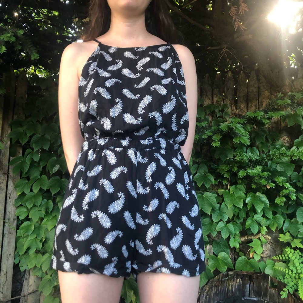 Brandy Melville paisley romper